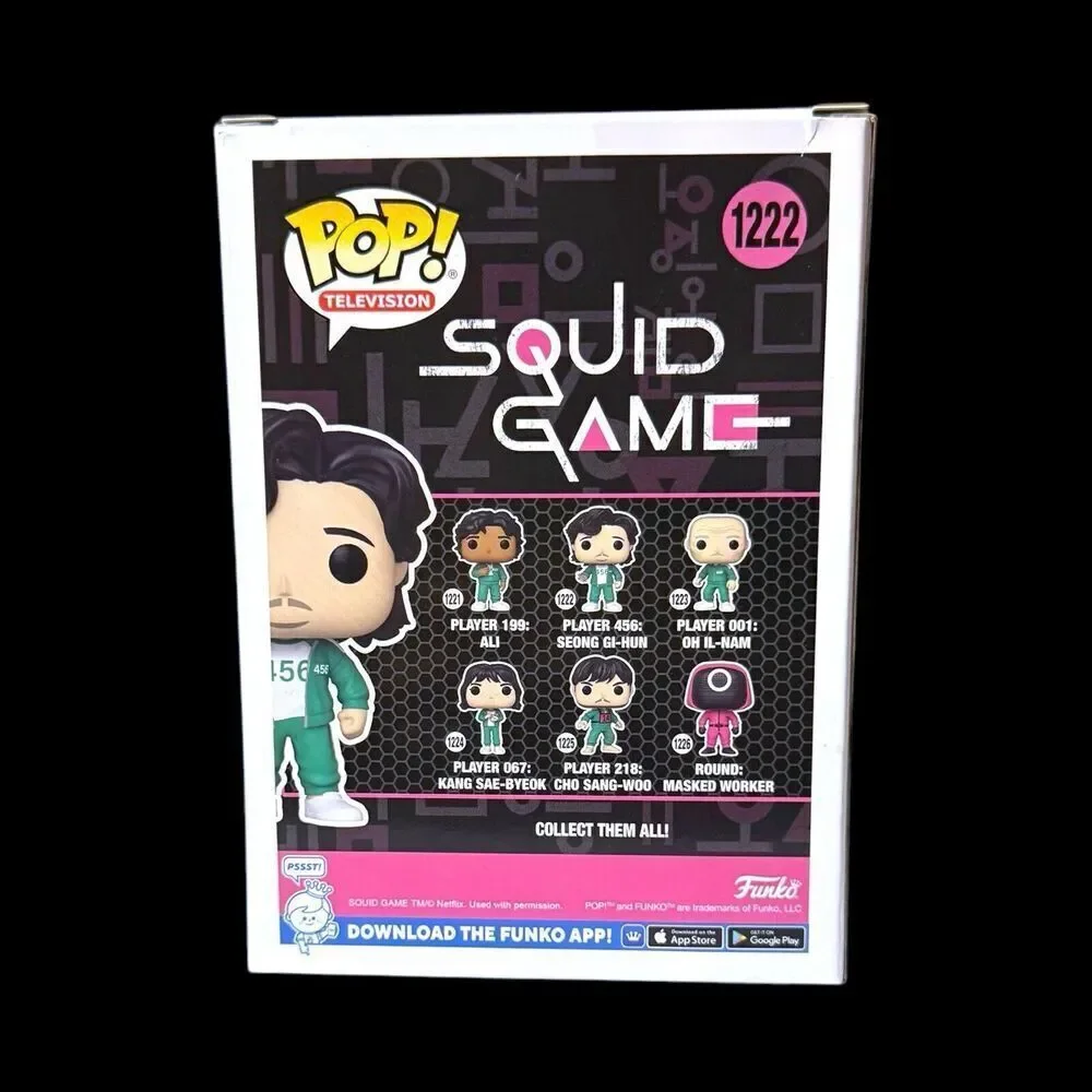 NEW Funko Pop! Vinyl: Player 456: Seong Gi-Hun #1222 Squid Game TV Collectible